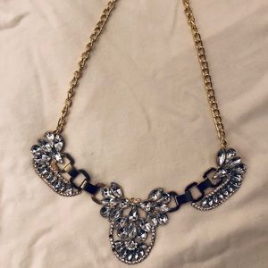 2 for $25 Statement Necklace Gold & Rhinestone